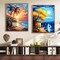 Paint by Numbers Kit for Adults Beach Scenes,Adult Paint by Number Kits Beach,Sunset Beach Paint by Numbers 16X20 Canvas Without Frame,DIY Ocean Sunset Paint Number Set